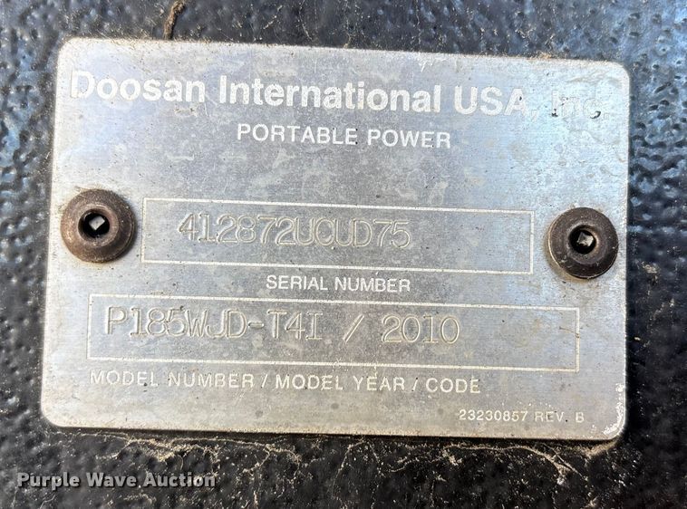image for item FB3475 2010 Doosan IPI8OWUD-T4I air compressor