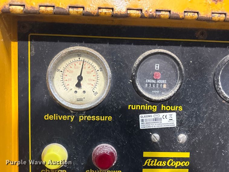 image for item FB3485 1998 Atlas copco XAS-90JD air compressor