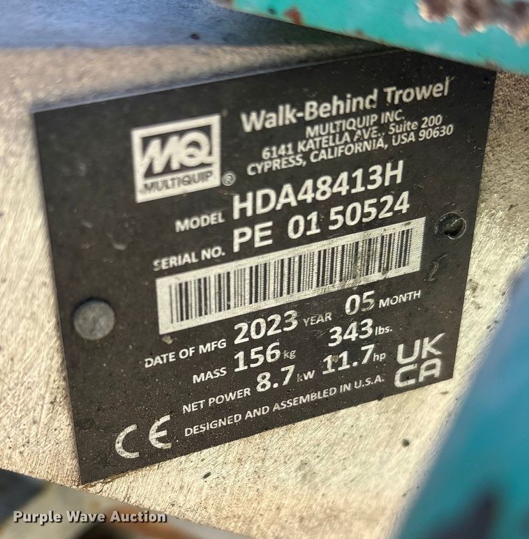 image for item FB5466 (3) Multiquip Whiteman power trowels