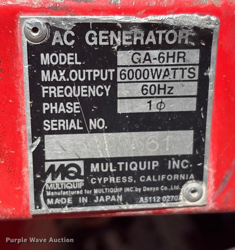 image for item FB5471 (6) generators