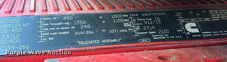 image for item FG0017 2013 Freightliner Cascadia dump truck