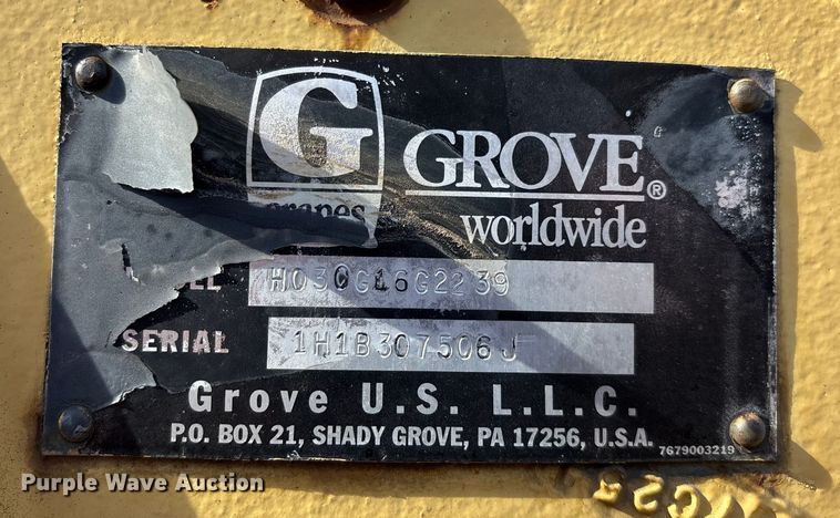 image for item FG0019 Grove RT635C crane