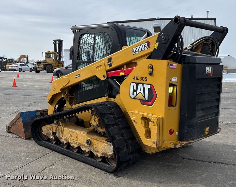 image for item FG0043 2022 Caterpillar 299D3 skid steer loader