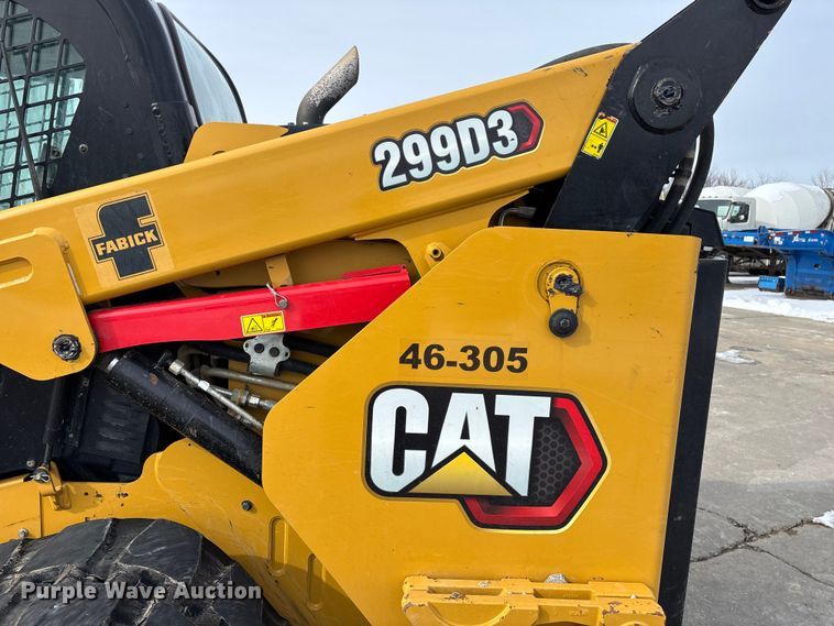 image for item FG0043 2022 Caterpillar 299D3 skid steer loader