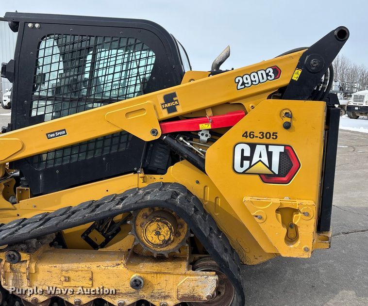 image for item FG0043 2022 Caterpillar 299D3 skid steer loader