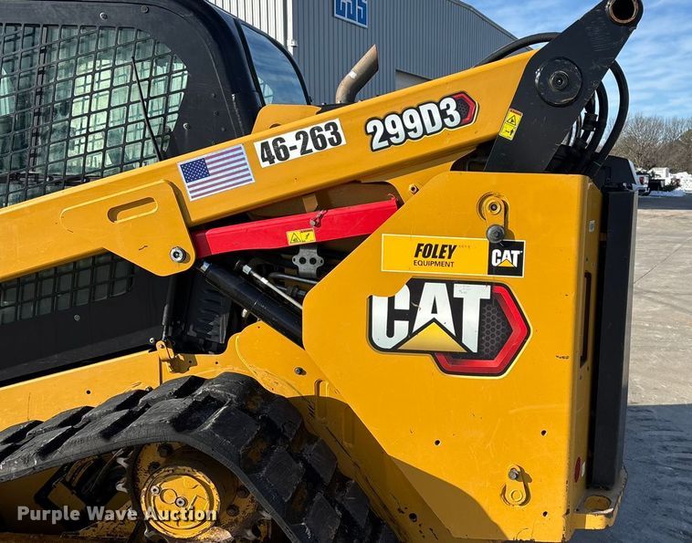image for item FG0058 2021 Caterpillar 299D3 tracked skid steer loader
