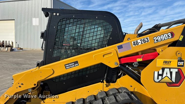 image for item FG0058 2021 Caterpillar 299D3 tracked skid steer loader