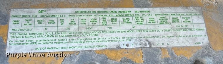 image for item FG0064 1991 GMC C6500 fuel truck