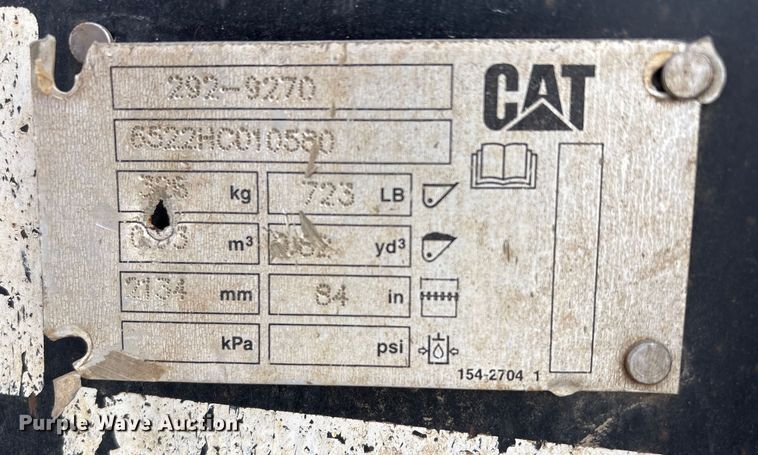 image for item FG2595 2012 Caterpillar 289C tracked skid steer loader