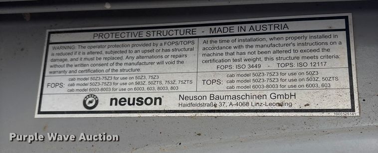 image for item FG2596 2009 Gehl G8003RD mini excavator