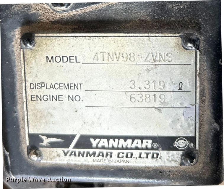 image for item FG2596 2009 Gehl G8003RD mini excavator