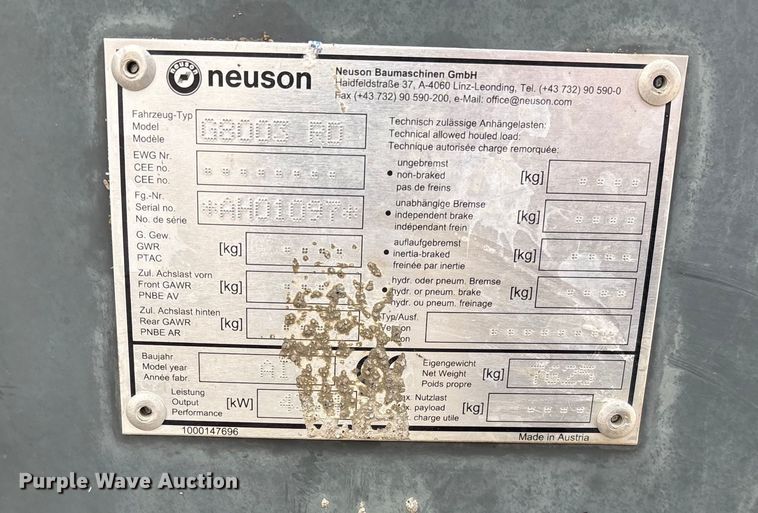 image for item FG2596 2009 Gehl G8003RD mini excavator