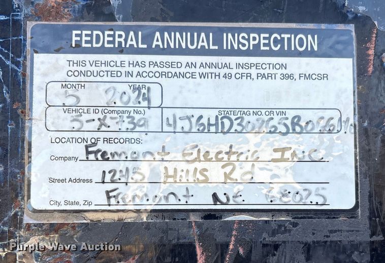 image for item FG2599 2005 H&H trailer FD-306 REV A equipment trailer