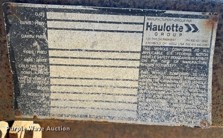 image for item FG2600 2011 Bil-Jax ET-7000 equipment trailer