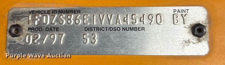 image for item FG2604 1997 Ford LT8513 dump truck