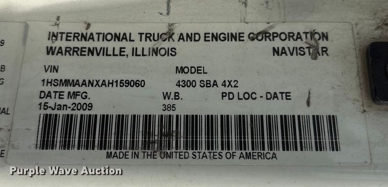 image for item FG2627 2010 International MA025 tow truck