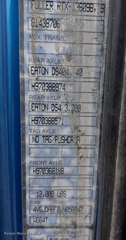 image for item FG2640 1997 Volvo WG-64T flatbed truck