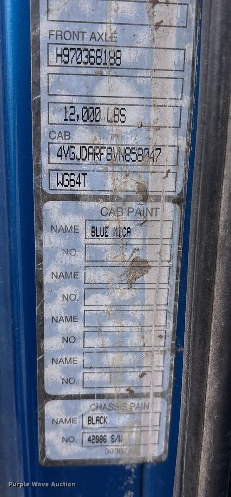 image for item FG2640 1997 Volvo WG-64T flatbed truck