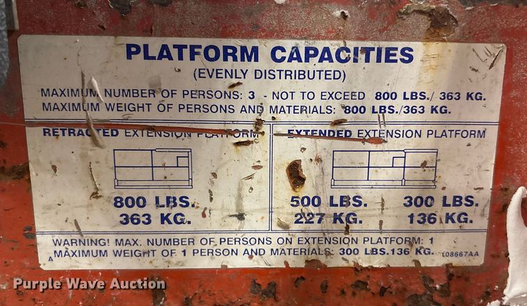 image for item FG2642 2000 Skyjack SJ III-3220 scissor lift