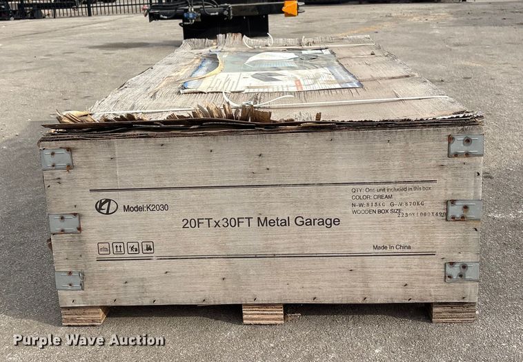 image for item FG2650 KJ K2030 metal garage