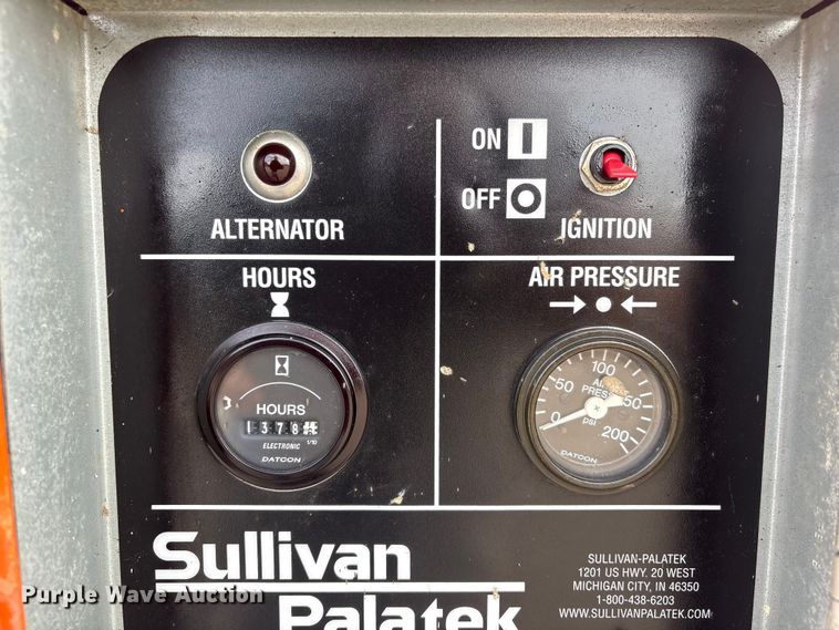 image for item FG2655 2015 Sullivan/Palatek D185P3CA4T air compressor