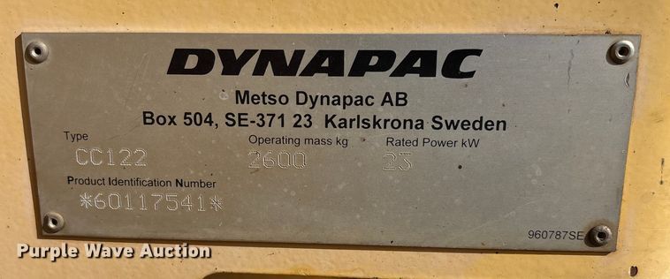 image for item FH7503 2006 Dynapac CC122 double drum vibratory roller