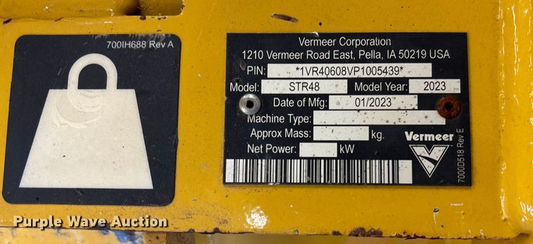 image for item FI1649 2023 Vermeer STR48 compact utility loader trencher