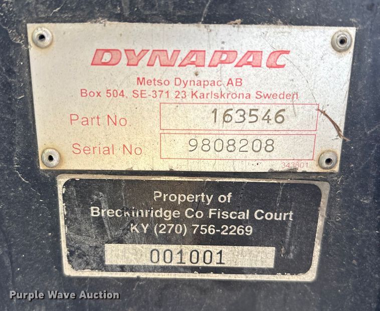 image for item FK1134 Dynapac CC422HF double drum vibratory roller