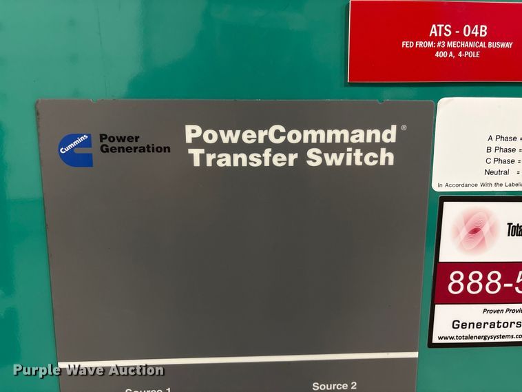 image for item FK1507 Cummins Power Generation OTPCC-5772912 transfer switch 