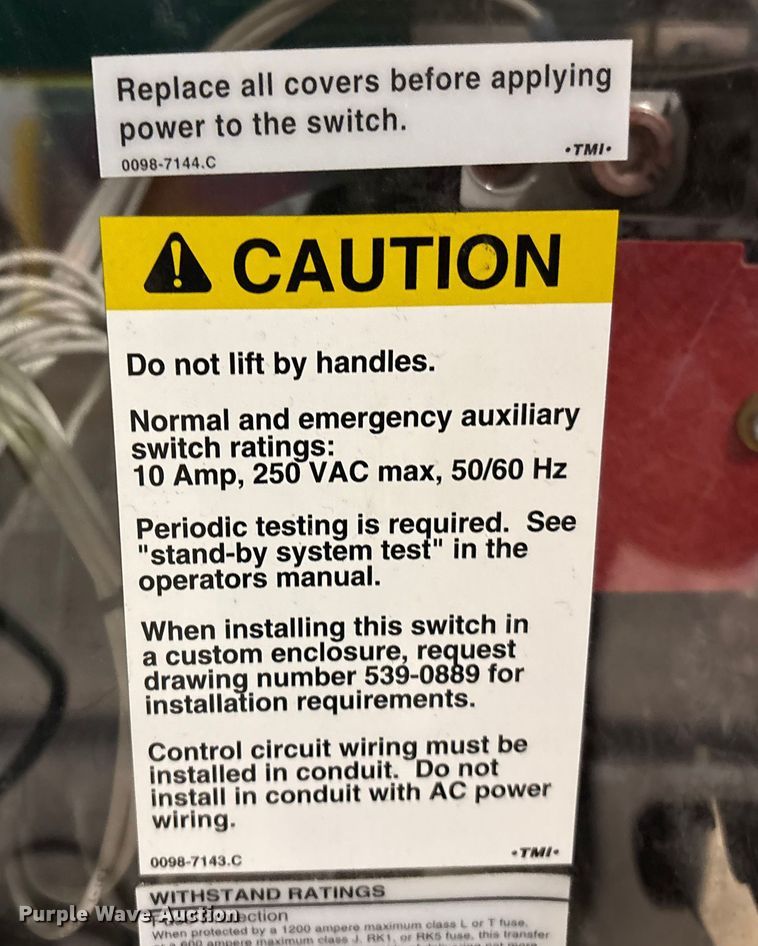 image for item FK1507 Cummins Power Generation OTPCC-5772912 transfer switch 