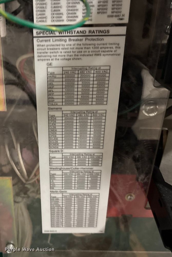 image for item FK1507 Cummins Power Generation OTPCC-5772912 transfer switch 
