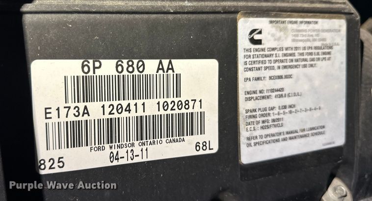 image for item FK1508 Cummins GGHF-780-5831 generator