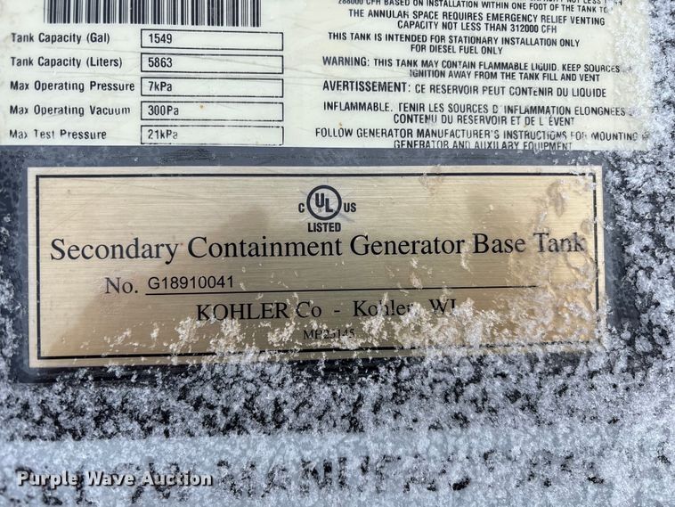 image for item FK1511 2024 Kohler GM101624-3C fuel tank