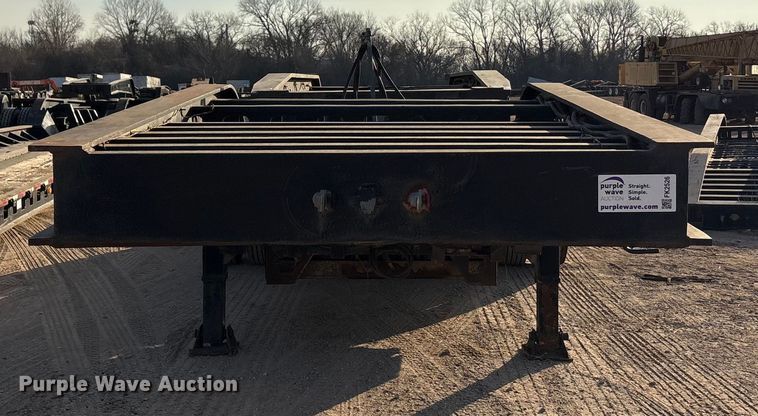 image for item FK2526 1990 Siebert lowboy equipment trailer