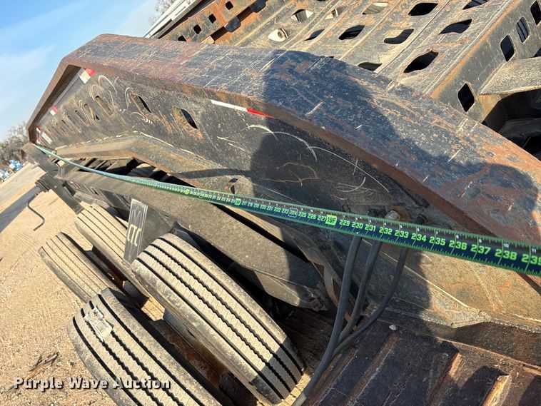 image for item FK2526 1990 Siebert lowboy equipment trailer