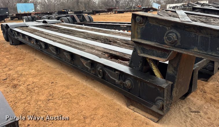 image for item FK2533 1969 Shop Built lowboy equipment trailer