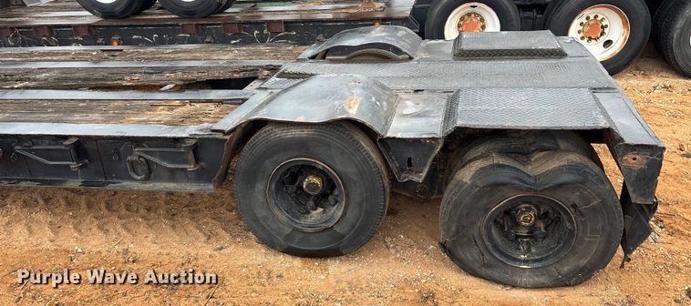 image for item FK2533 1969 Shop Built lowboy equipment trailer