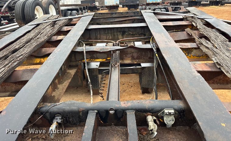 image for item FK2533 1969 Shop Built lowboy equipment trailer