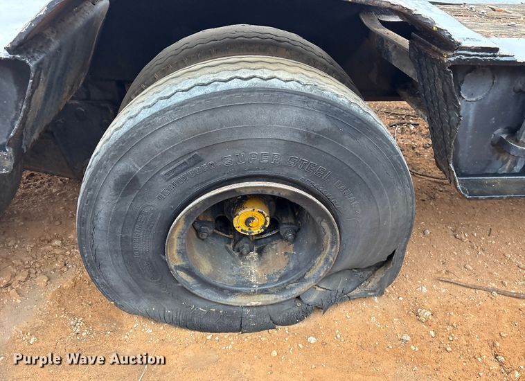 image for item FK2533 1969 Shop Built lowboy equipment trailer