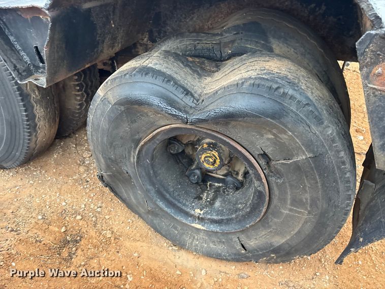 image for item FK2533 1969 Shop Built lowboy equipment trailer