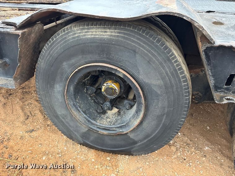 image for item FK2533 1969 Shop Built lowboy equipment trailer