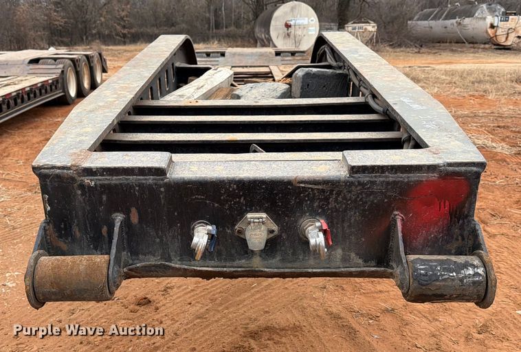 image for item FK2538 1984 Siebert lowboy equipment trailer