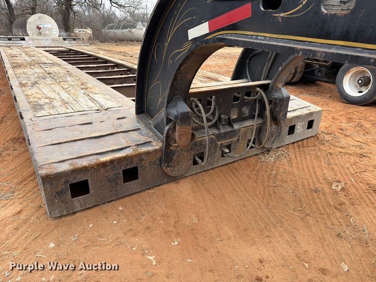 image for item FK2538 1984 Siebert lowboy equipment trailer