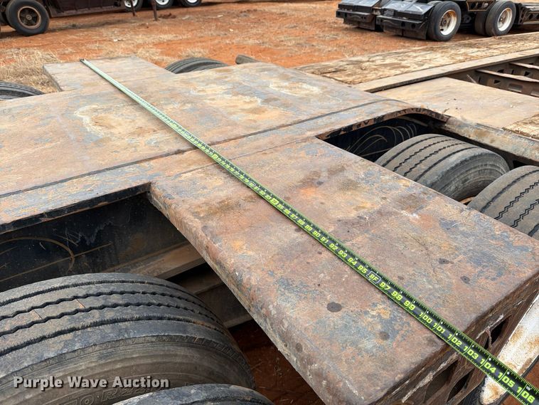 image for item FK2538 1984 Siebert lowboy equipment trailer