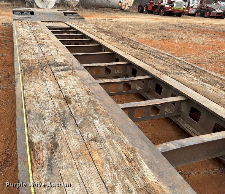 image for item FK2538 1984 Siebert lowboy equipment trailer