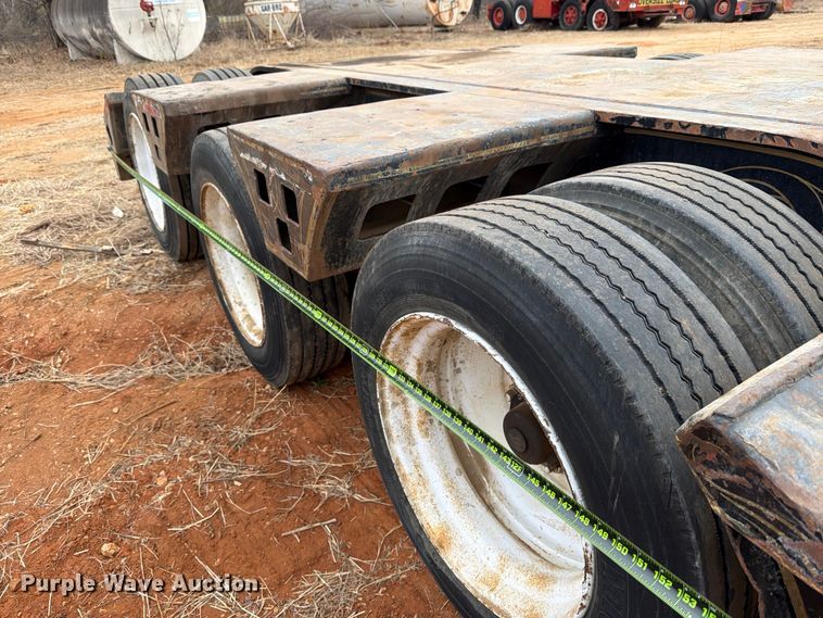 image for item FK2538 1984 Siebert lowboy equipment trailer