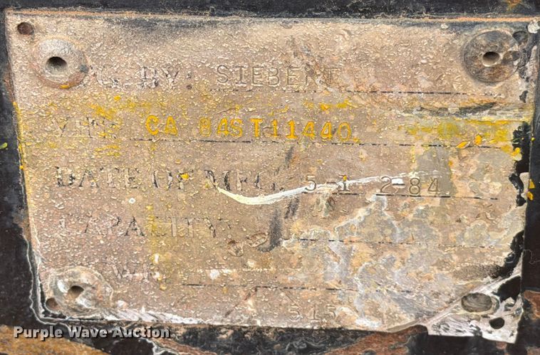 image for item FK2538 1984 Siebert lowboy equipment trailer