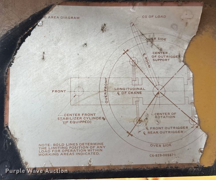 image for item FK2548 1982 Grove 8435G crane truck