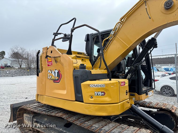 image for item YA2010 2022 Caterpillar 315 GC excavator