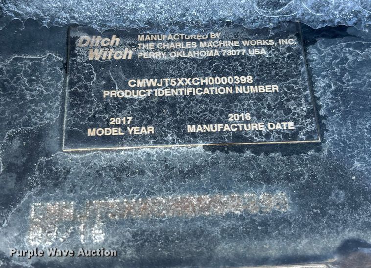 image for item YA2036 2017 Ditch Witch JT5 directional boring unit